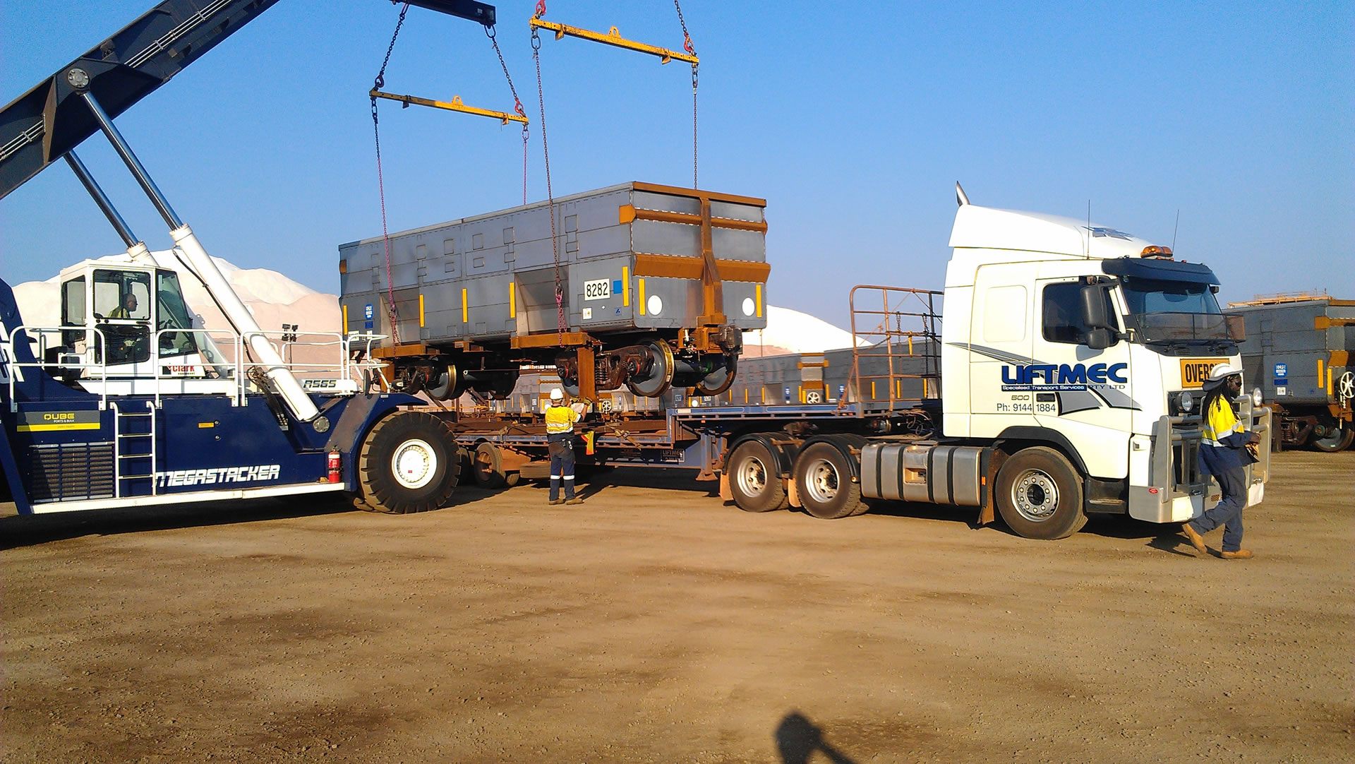 Heavy haulage of locomotive components