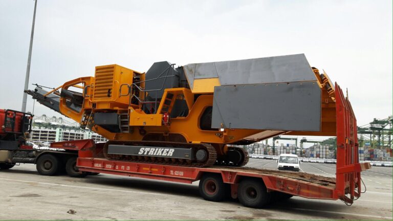 River barge transport of mining equipment